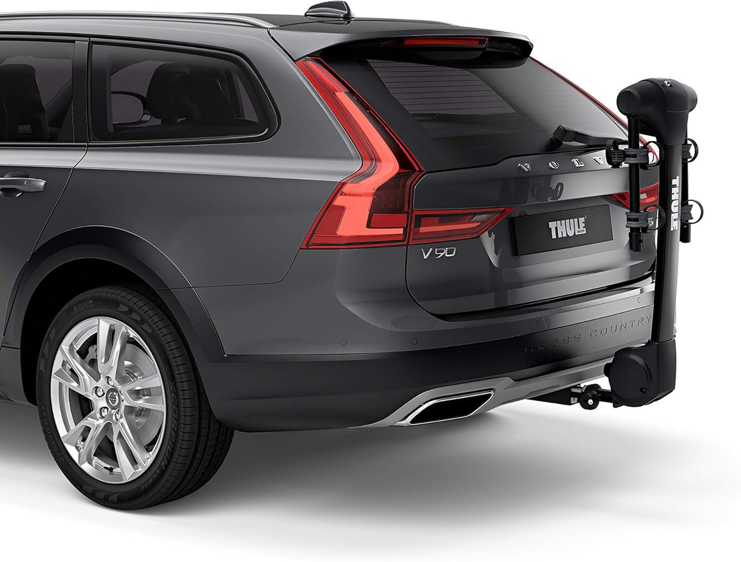 Thule Apex XT hitch rack tilt-down trunk access