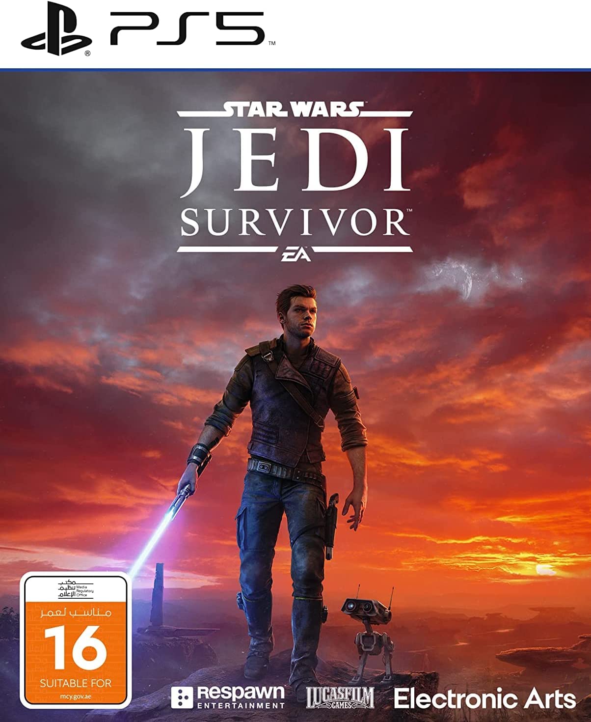 PS5 Star Wars Jedi: SurvivorVideo GamesSTAR WARS Jedi: Survivor picks up five years after the events of STAR WARS Jedi: Fallen Order. Cal must stay one step ahead of the Empire’s constant pursuit as he continues to feel the weight of being one of the last