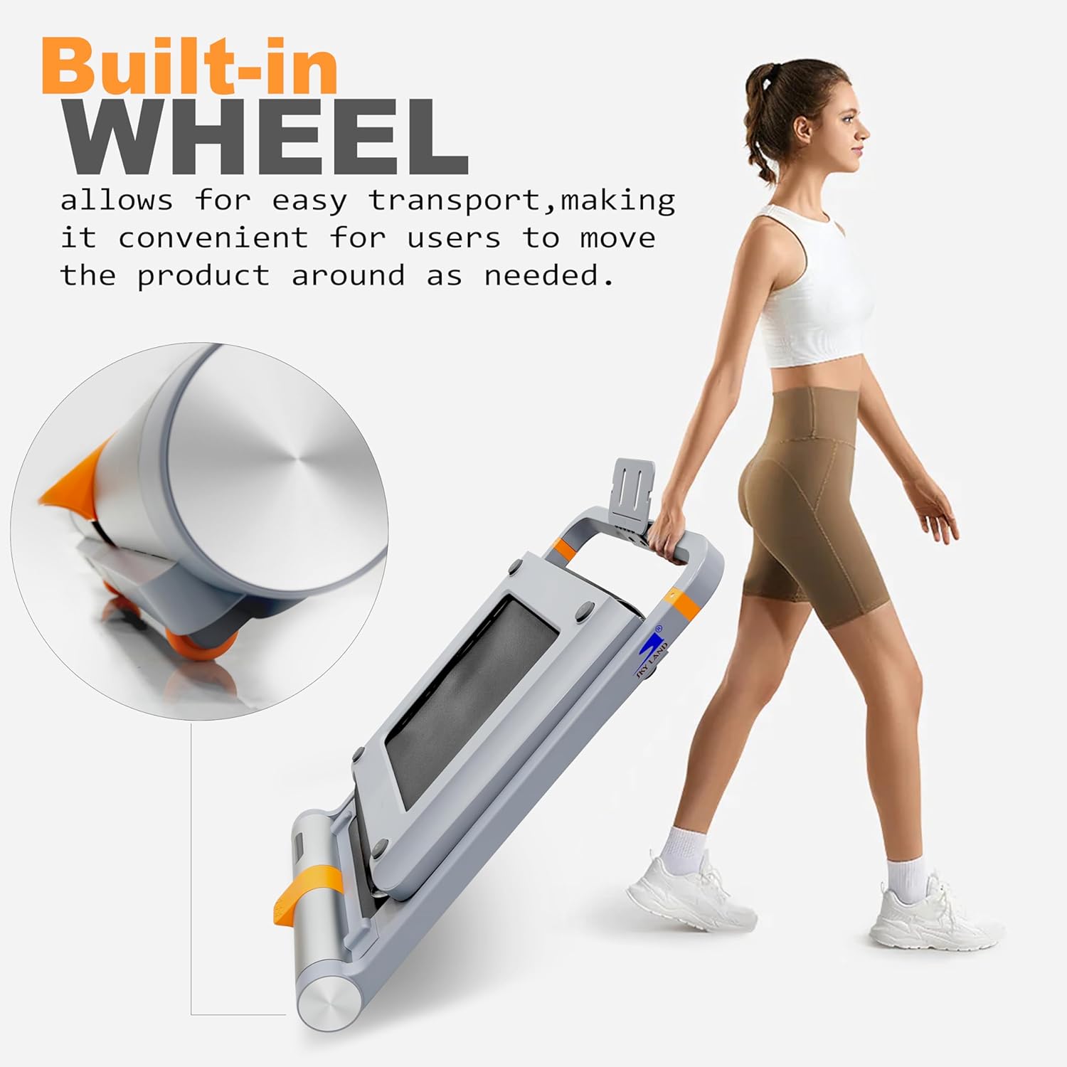 SKY LAND EM-1288-PRO 2-in-1 Walking Pad Treadmill | 2.25HP, Double Foldable, Bluetooth & Zwift App