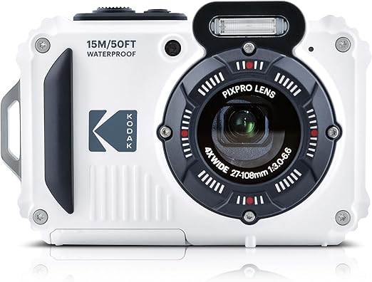 Kodak Pixpro WPZ2 white waterproof digital camera
