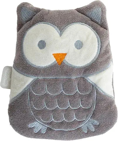 Babyjem - Cherry Seeds Filled Velvet Colic Pillow Owl Grey 0 Months+