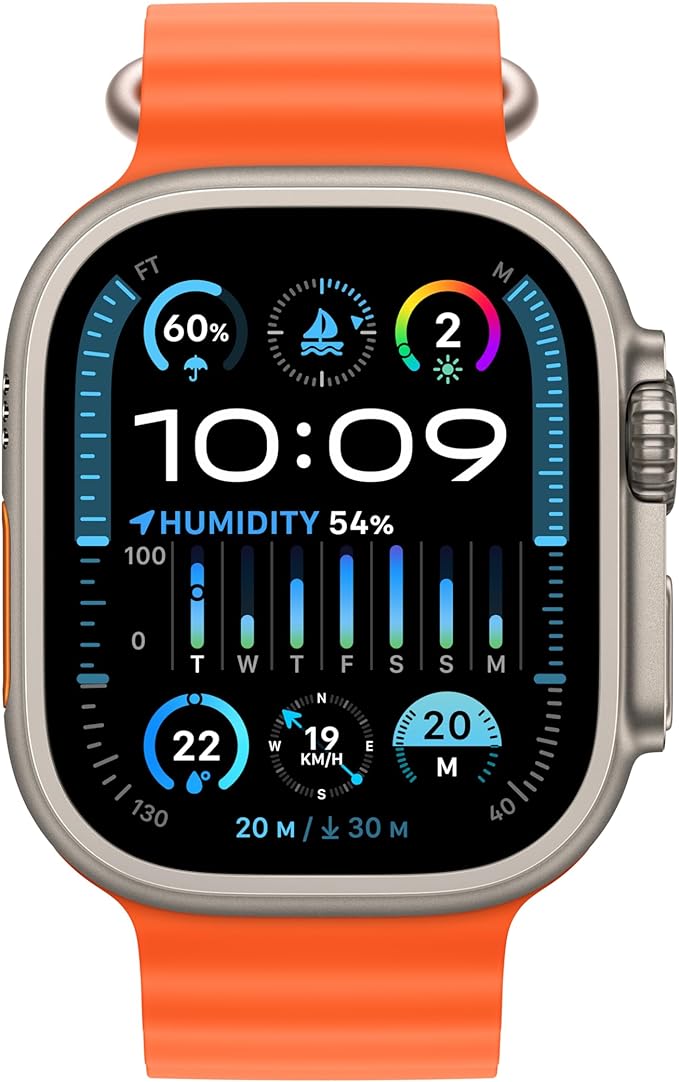Apple Watch Ultra 2 GPS + Cellular 49mm Titanium Case with Ocean BandWearablesNext level adventure.The most rugged and capable Apple Watch pushes the limits again. Featuring the all-new S9 SiP. A magical new way to use your watch without touching the scre