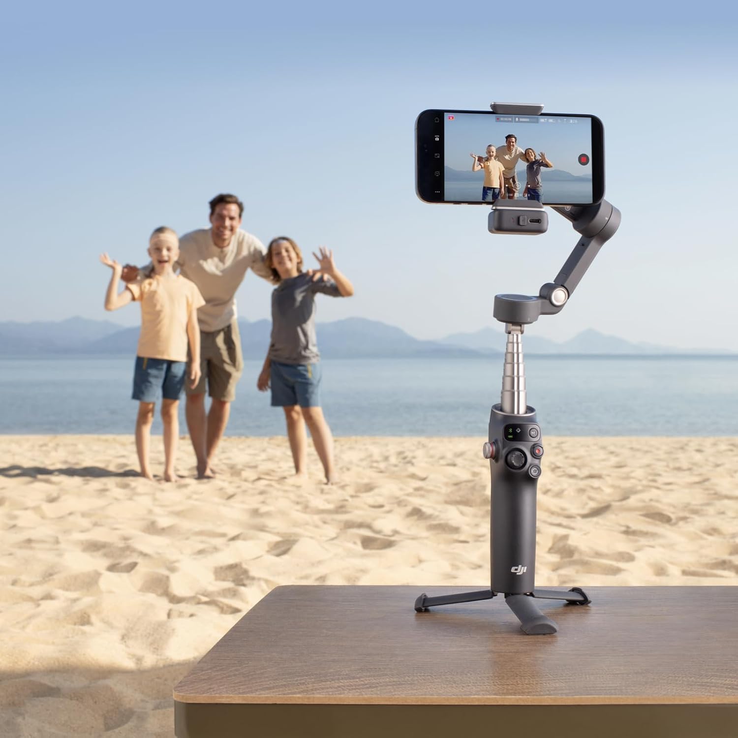 DJI Osmo Mobile 7P Gimbal Stabilizer for iPhone, Android, Native Tracking, Lighting, 3-Axis Phone Gimbal, Quick Launch, One-Tap Edit, Built-in Extension Rod & Tripod, 10hrs Use, Phone ChargingCameras🎥 3-Axis Stabilization: Ensures smooth, shake-free foot