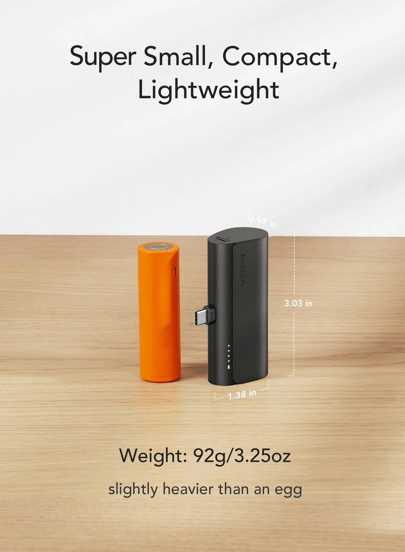 Slim VEGER 5000 mAh charger pocket-friendly design