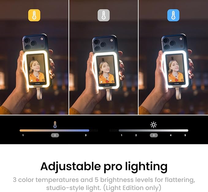 Insta360 Snap 7.3mm profile showing ultra-thin form factor