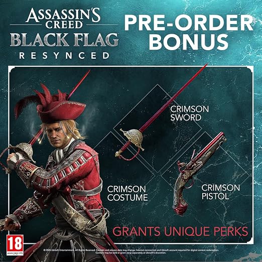Assassin's Creed Black Flag Resynced (UAE Version) – Full Remake, DualSense, Ray Tracing, Blackbeard, Edward Kenway