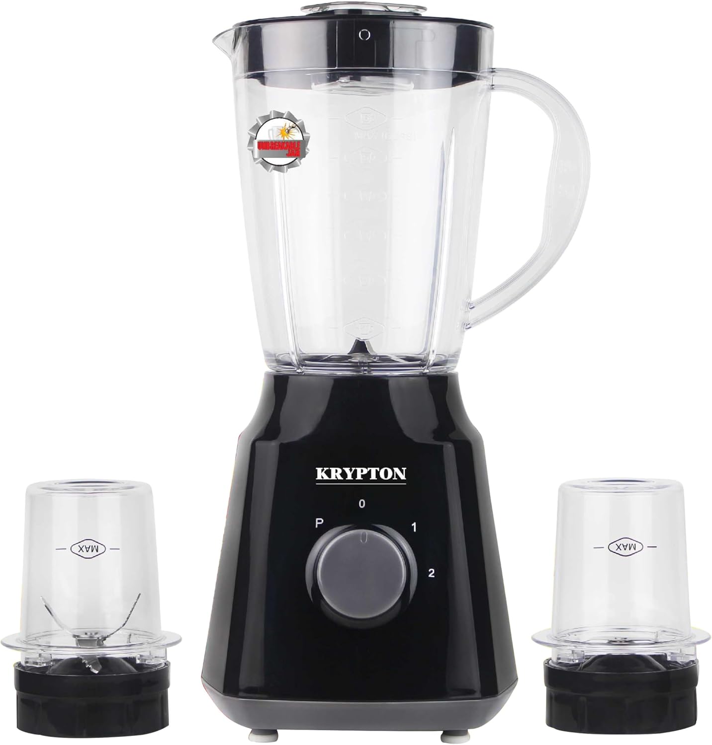 Krypton KNB6136 1.5L Unbreakable Plastic Container Jar 300W 3 in 1 BlenderKitchen Appliances3 SPEED CONTROL WITH PULSE 3 different speed options plus a "Pulse" setting, which allows you to grind the ice to the smallest grains & gives option to use full bl