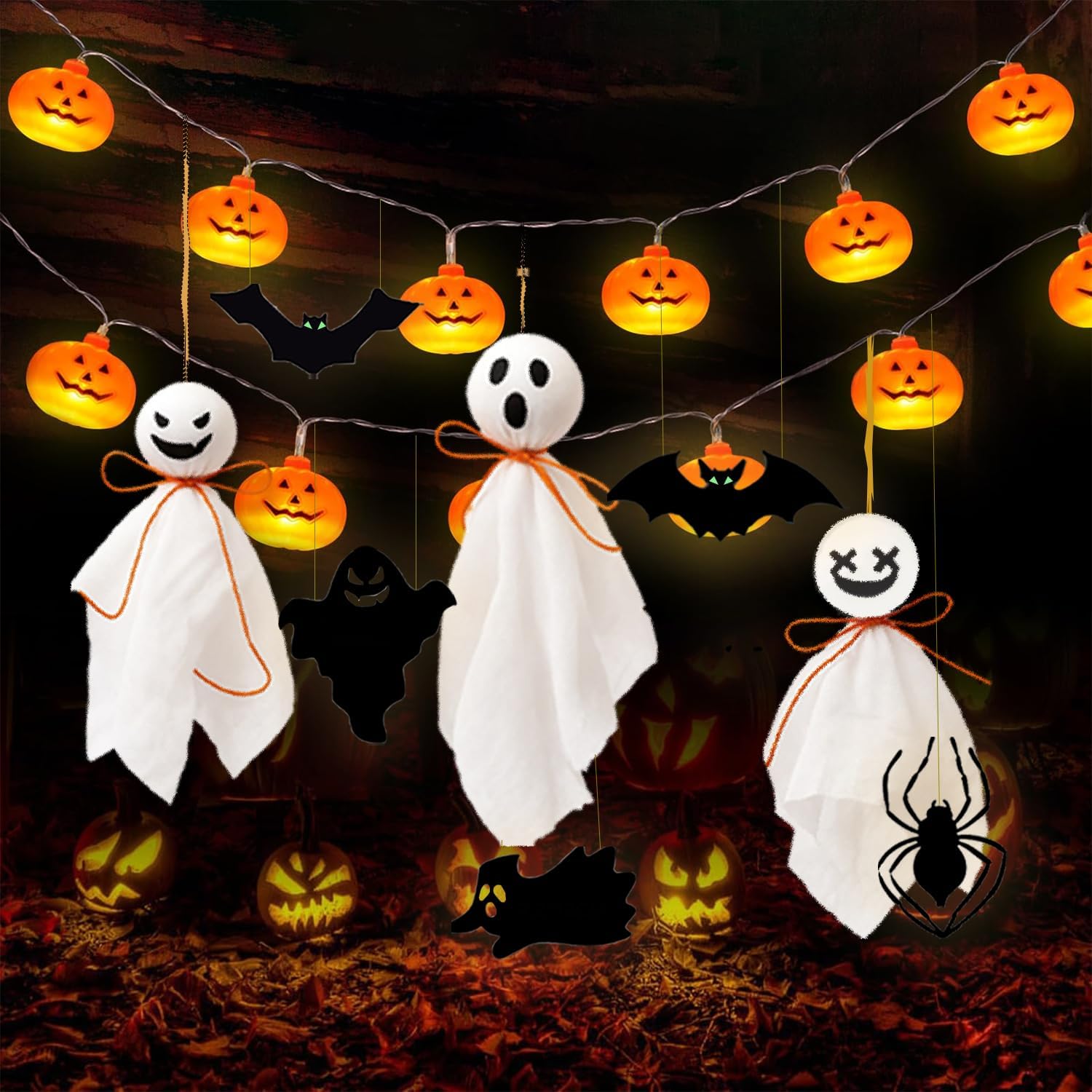 UimoKi Halloween Outdoor & Indoor Décor Kit – Easy to Hang