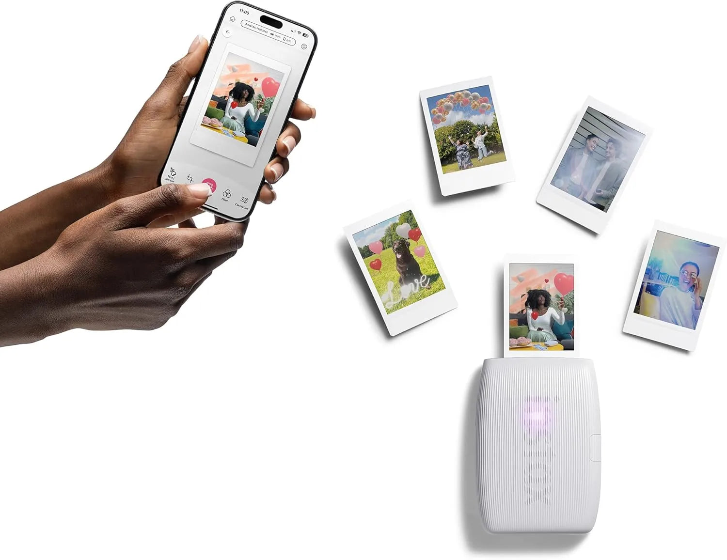 Fujifilm Instax Mini Link 3 Smartphone Printer - Clay WhitePrinters & Accessories📱 Smartphone Compatibility: Easily connect via Bluetooth to print photos directly from your iOS or Android device. 🖨️ Instant Photo Printing: Create high-quality Instax Min