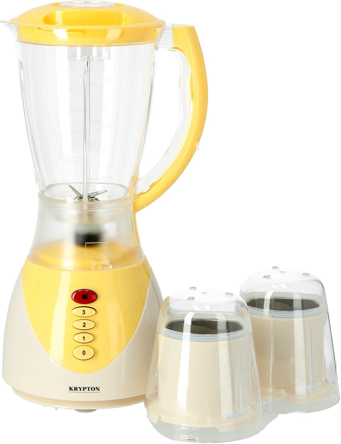 Krypton 1.5L 3 Speed 3-In-1 300W Blender KNB6029Kitchen AppliancesKrypton 1.5L 3 Speed 3-In-1 300W Blender The ideal solution if you love cooking but have to swap between appliances: Comes with a chopper and mill attachment along with 1.5L blender jar tha