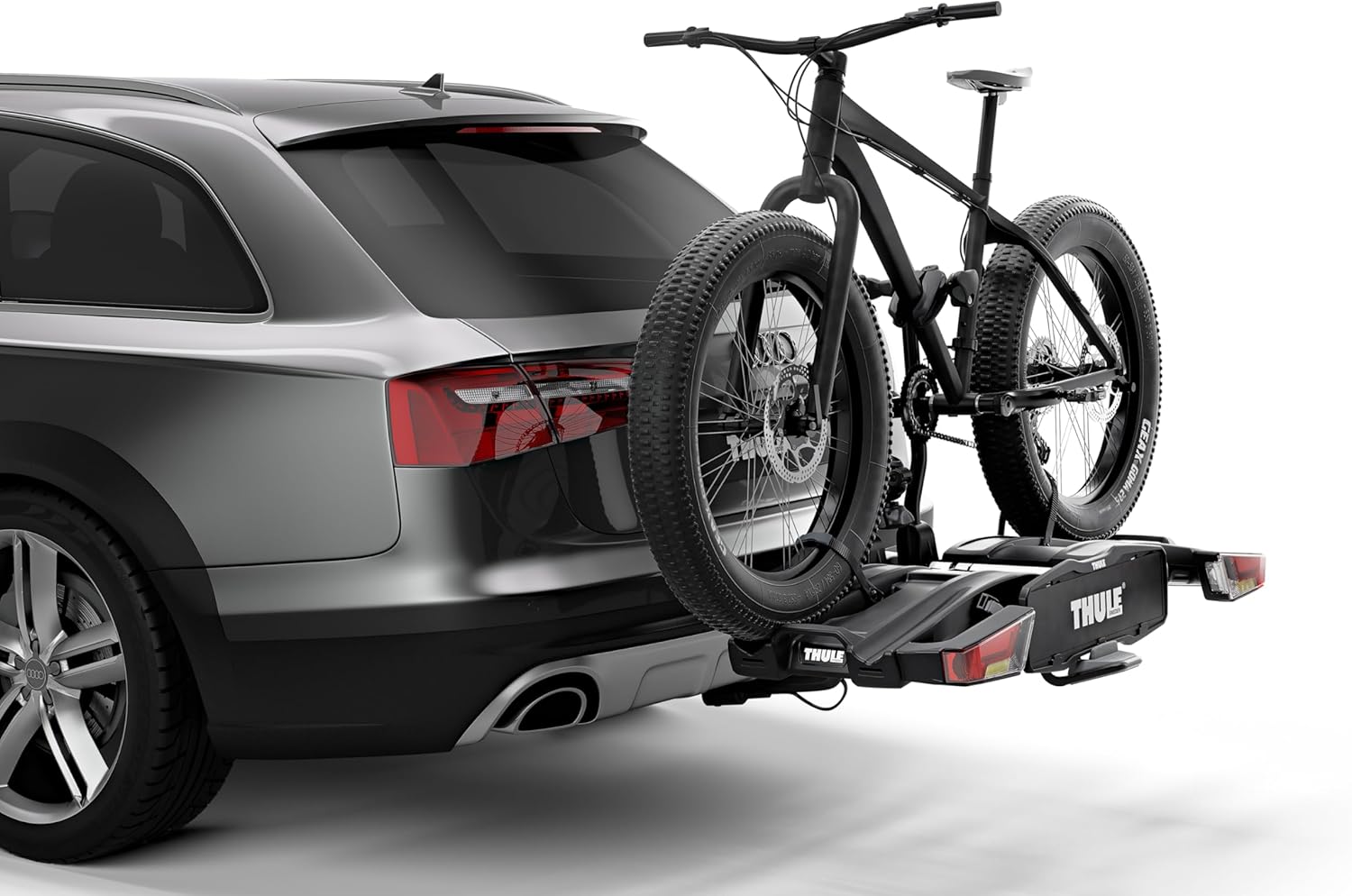 Thule EasyFold XT Bicycle Carrier – Tow Hitch Mount, Holds 2 Bikes, Foldable & Compact (Black) [Open Box, Never Used]AutomotiveFully foldable for convenient assembly, handling and storage Lock your bikes on the bike rack and the bike rack on the towing hi