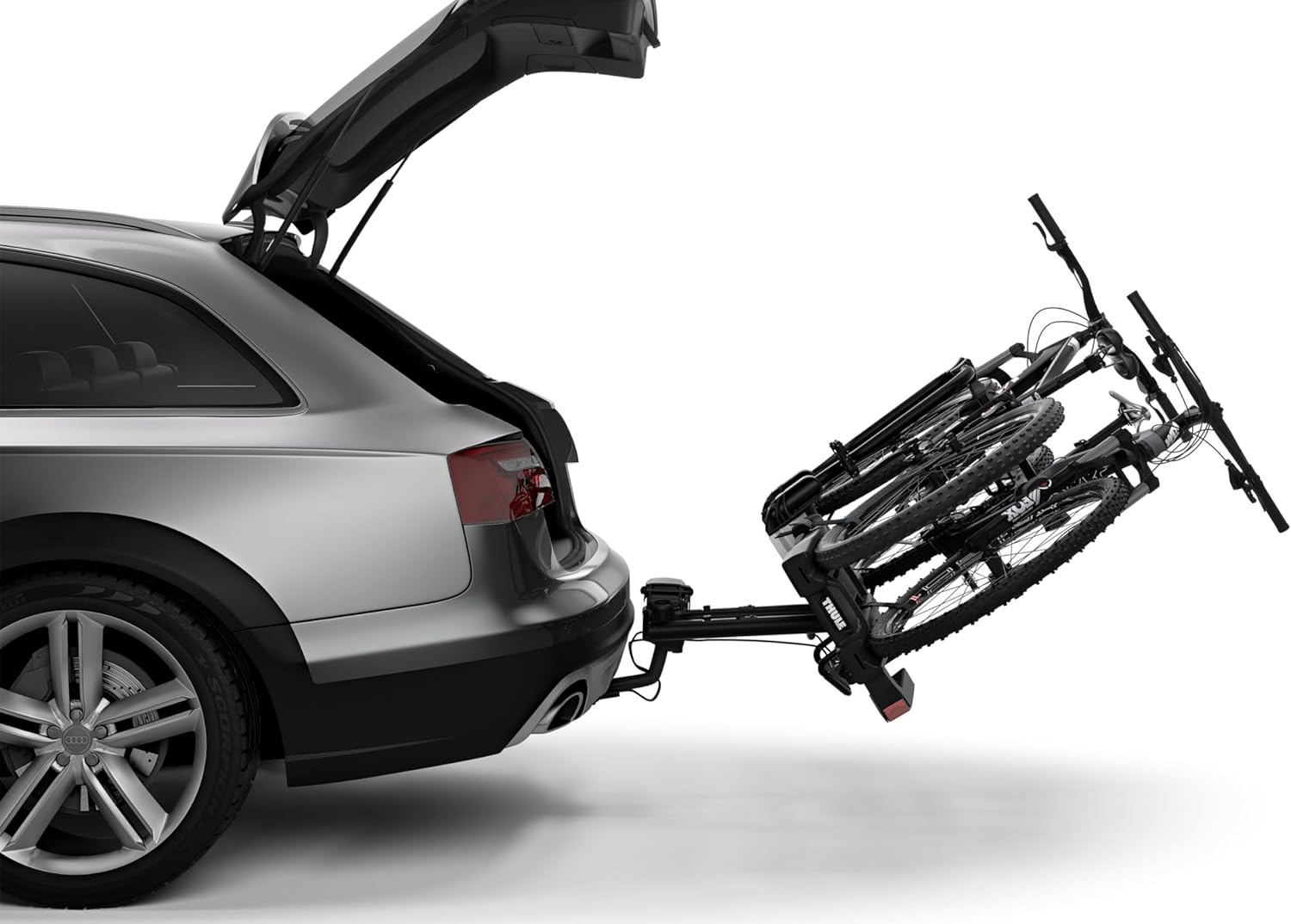 Thule EasyFold XT Bicycle Carrier – Tow Hitch Mount, Holds 2 Bikes, Foldable & Compact (Black) [Open Box, Never Used]AutomotiveFully foldable for convenient assembly, handling and storage Lock your bikes on the bike rack and the bike rack on the towing hi