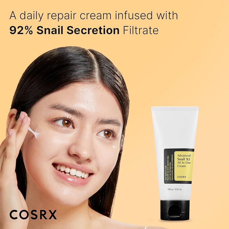 Cosrx Advanced Snail 92 All in One Cream Tube White 100gPersonal CareDiscover the transformative power of the COSRX Advanced Snail 92 All in One Cream, now available in a convenient 100g tube. This all-in-one moisturizer is enriched with 92% snail secreti