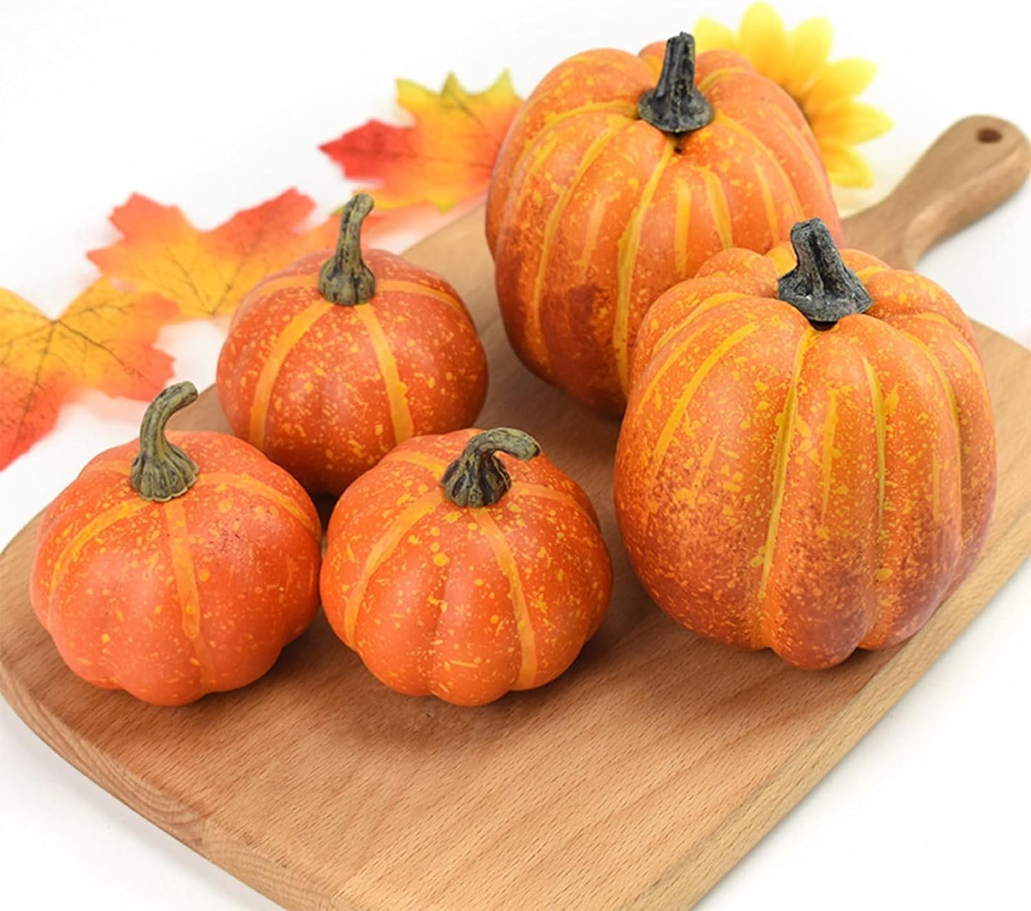 LTLCLZ Foam Pumpkins – Realistic Lifelike Mini Pumpkin Decorations