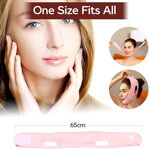 Mroobest ParaFaciem V-Line Chin Strap Mask – Reusable Face Slimming & Double Chin Reducer, Face Lifting Belt for Jawline Shaping