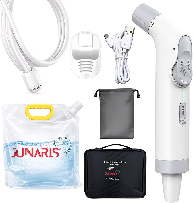 Portable Travel Bidet Shattaf – High Pressure Electric Handheld Bidet Sprayer, Compact Water Jet, USB Rechargeable, Personal Hygiene Travel Camping Hajj Umrah Postpartum