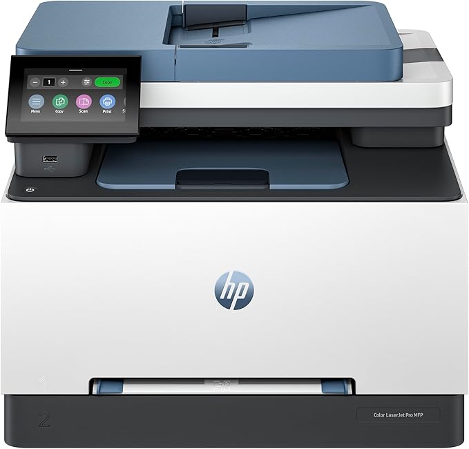 HP Color LaserJet Pro MFP 3303fdw - Wireless, Print, Scan, Copy, Fax, ADF, Automatic 2-sided printing, TouchscreenPrinters & AccessoriesUpgrade your home or office productivity with the HP Color LaserJet Pro MFP 3303fdw—a sleek, powerful all-in-one printe
