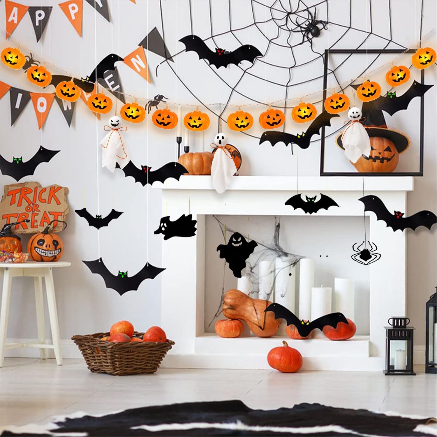 UimoKi Ghost Pendants – Hanging Halloween Decorations