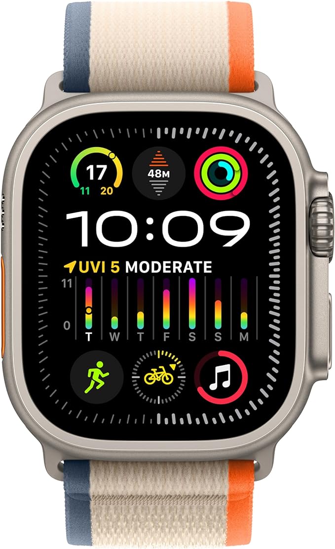 Apple Watch Ultra 2 GPS + Cellular 49mm Titanium Case with Trail LoopWearablesNext level adventure.The most rugged and capable Apple Watch pushes the limits again. Featuring the all-new S9 SiP. A magical new way to use your watch without touching the scre