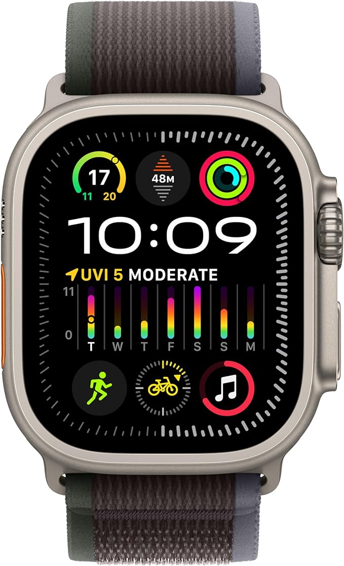 Apple Watch Ultra 2 GPS + Cellular 49mm Titanium Case with Trail LoopWearablesNext level adventure.The most rugged and capable Apple Watch pushes the limits again. Featuring the all-new S9 SiP. A magical new way to use your watch without touching the scre