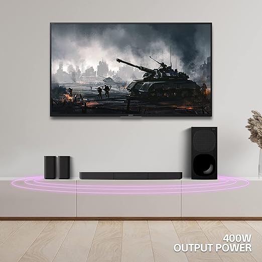 Sony HT-S20R 5.1 Channel Dolby Digital Soundbar – 400W Home Theatre System with Subwoofer, Rear Speakers, Bluetooth, HDMI & USB