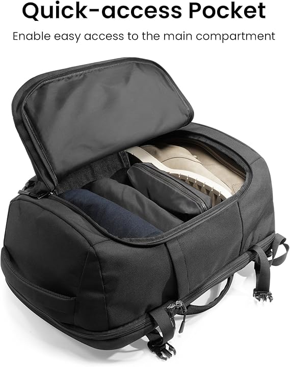 tomtoc backpack with open quick-access pocket 