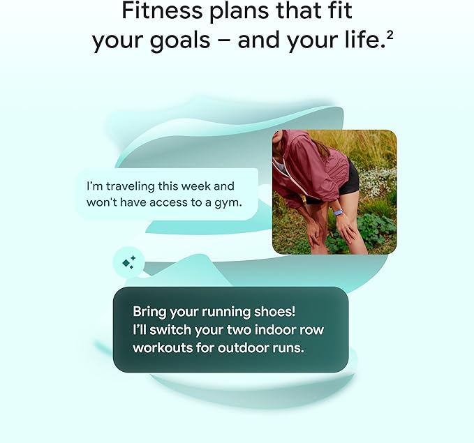 Google Fitbit Air 12g smart fitness band featuring continuous heart rate monitoring and stress tracking