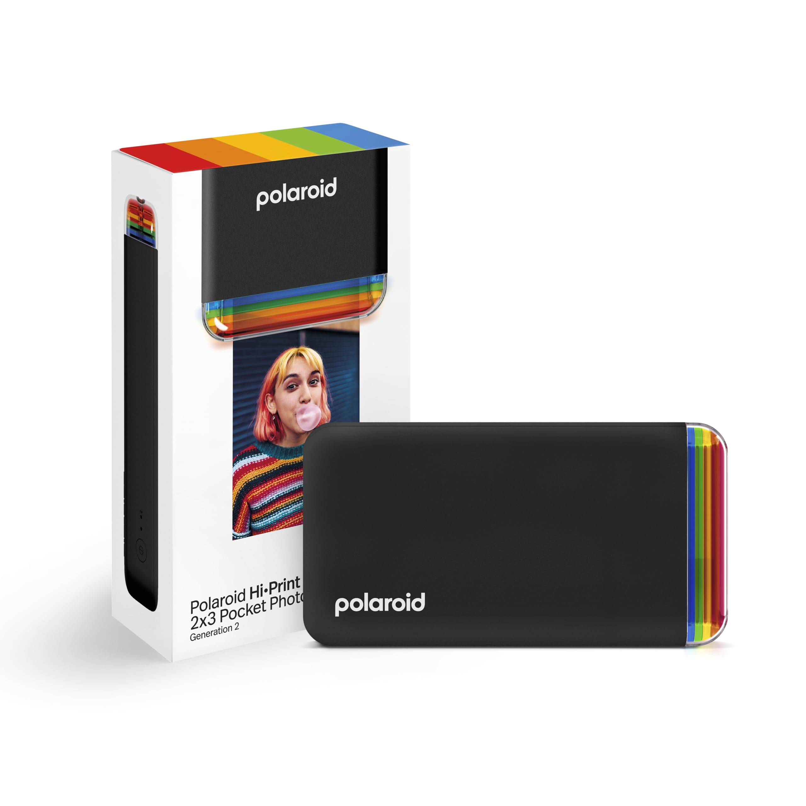 Polaroid Hi Print 2x3 Pocket Photo Printer Generation 2Printers & AccessoriesThe easy-to-use pocket printer for photos that stick. Bluetooth pocket printer Print digital photos Prints with sticky back Snap it, print it, peel it, stick it: it’s that easy w