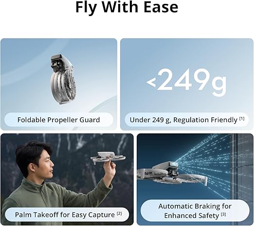 DJI Flip Fly More Combo with RC 2 Screen Remote Controller – 4K UHD Camera Drone, Palm Takeoff, 3 Batteries for 93-Min Flight Time, MOIAT Certified – UAE Version with Official Warranty Support