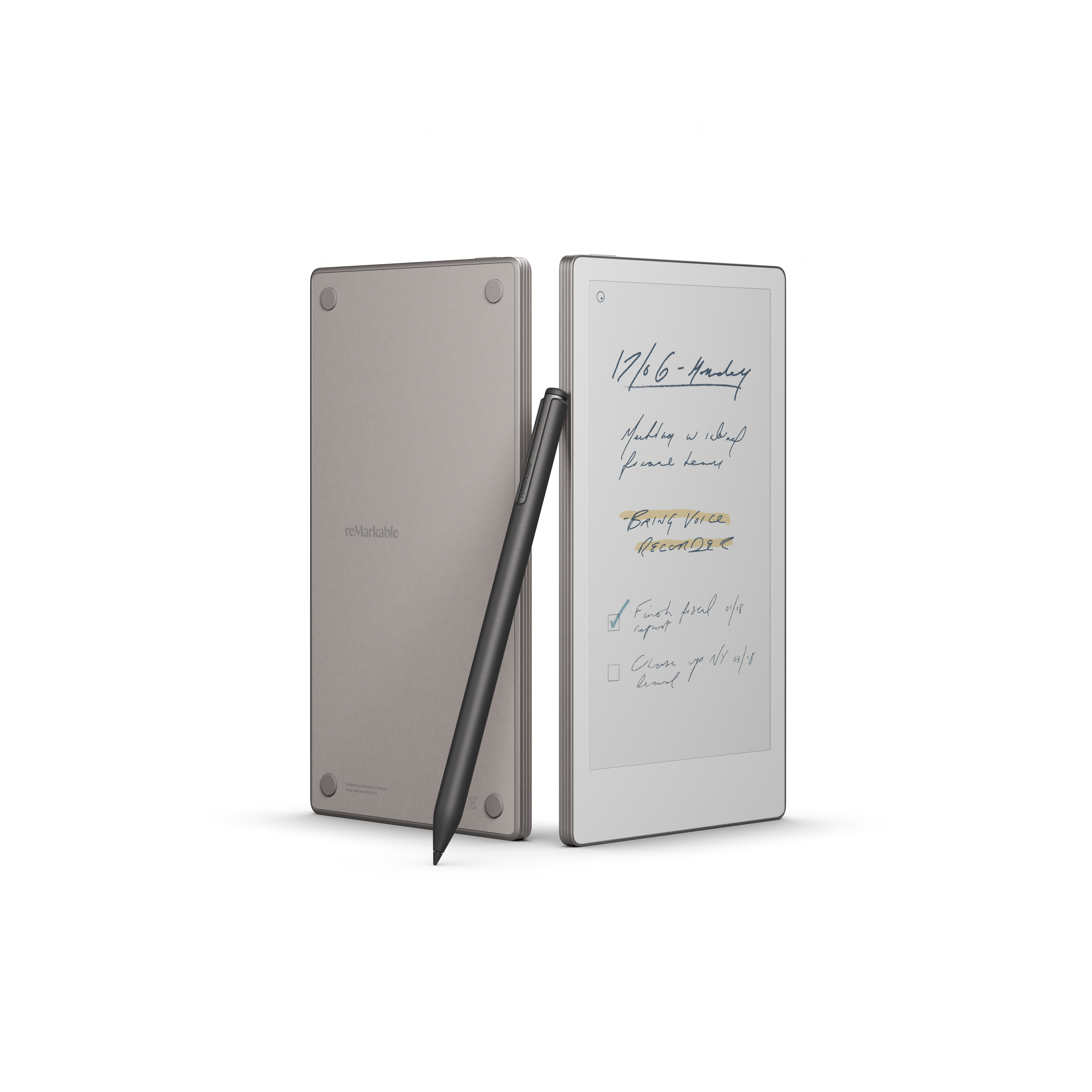 reMarkable Paper Pro Move digital paper tablet with Marker Plus stylus