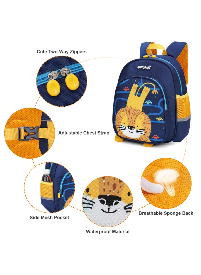 Sun Eight Premium Kids School Backpack SE22063 – Water-Resistant Polyester, Padded Straps & Back, Multi-Compartment, Unisex
