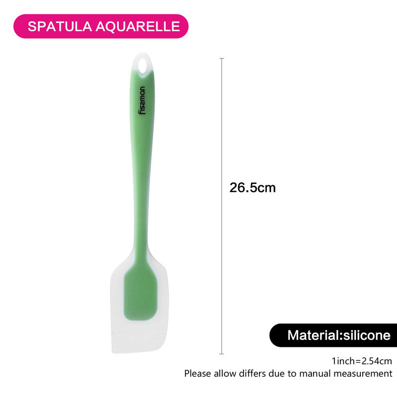 Fissman Spatula Aquarelle Series Green 26.5cmKitchen StorageThe Aquarelle Series spatula is designed for stirring and turning food during Frying or stewing, as well as serving ready meals. It will become an irreplaceable helper in your kitchen. The conven