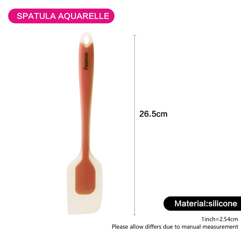 Fissman Spatula Orange Aquarelle Series 26.5cmKitchen StorageThe Aquarelle Series spatula is designed for stirring and turning food during Frying or stewing, as well as serving ready meals. It will become an irreplaceable helper in your kitchen. The conve