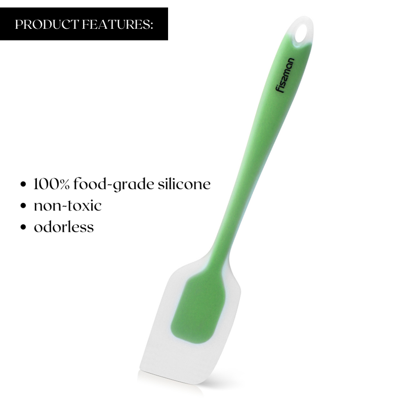 Fissman Spatula Aquarelle Series Green 26.5cmKitchen StorageThe Aquarelle Series spatula is designed for stirring and turning food during Frying or stewing, as well as serving ready meals. It will become an irreplaceable helper in your kitchen. The conven