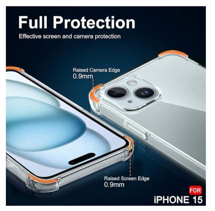 Yuwell iPhone 15 Case Clear - Full protection 