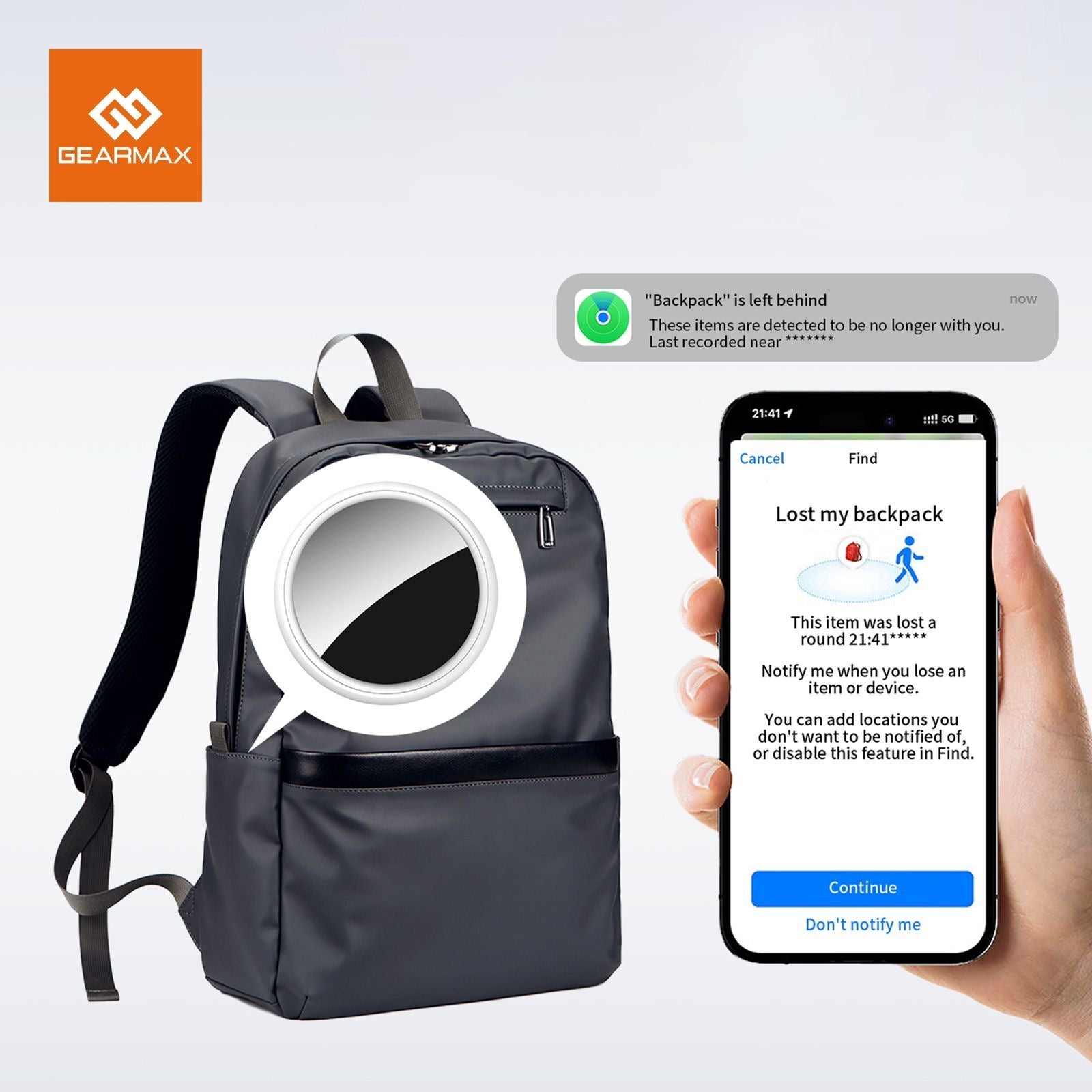 GEARMAX iTag Location Tracker | Anti-Loss Device with Apple Find My Support | Global Positioning & Long Battery LifeMobile AccessoriesGEARMAX iTag Location Tracking Anti-Loss Device – Works with Apple Find My Never lose track of your valuables again with
