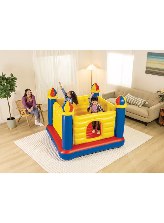 INTEX Jump-O-Lene Inflatable Bouncer Castle House – 1.75m x 1.75m x 1.35m