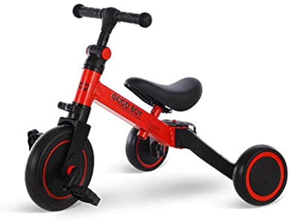 Good Boy 3 in 1 Toddler Balance Tricycle - Lightweight, Foldable Bike for Kids Ages 1-5Toys & GamesThe Good Boy 3 in 1 Toddler Balance Tricycle is the perfect choice for kids ages 1-5. With its 3 in 1 design, your child can choose between a tricycle, 2-wh