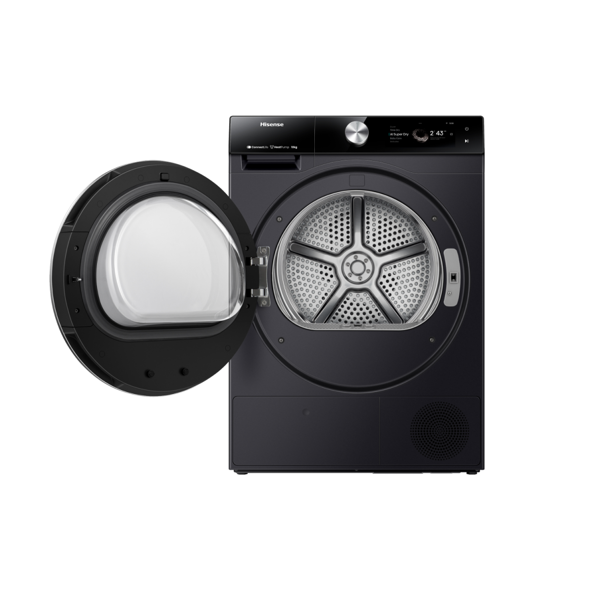 Hisense DH7S107BB 10KG AI Smart Heat Pump Dryer – Black