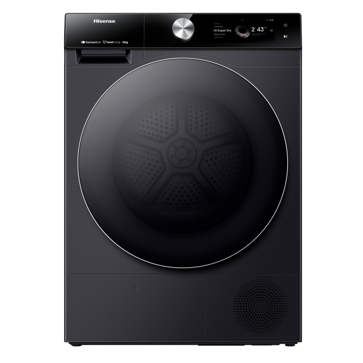 Hisense DH7S107BB 10KG AI Smart Heat Pump Dryer – Black