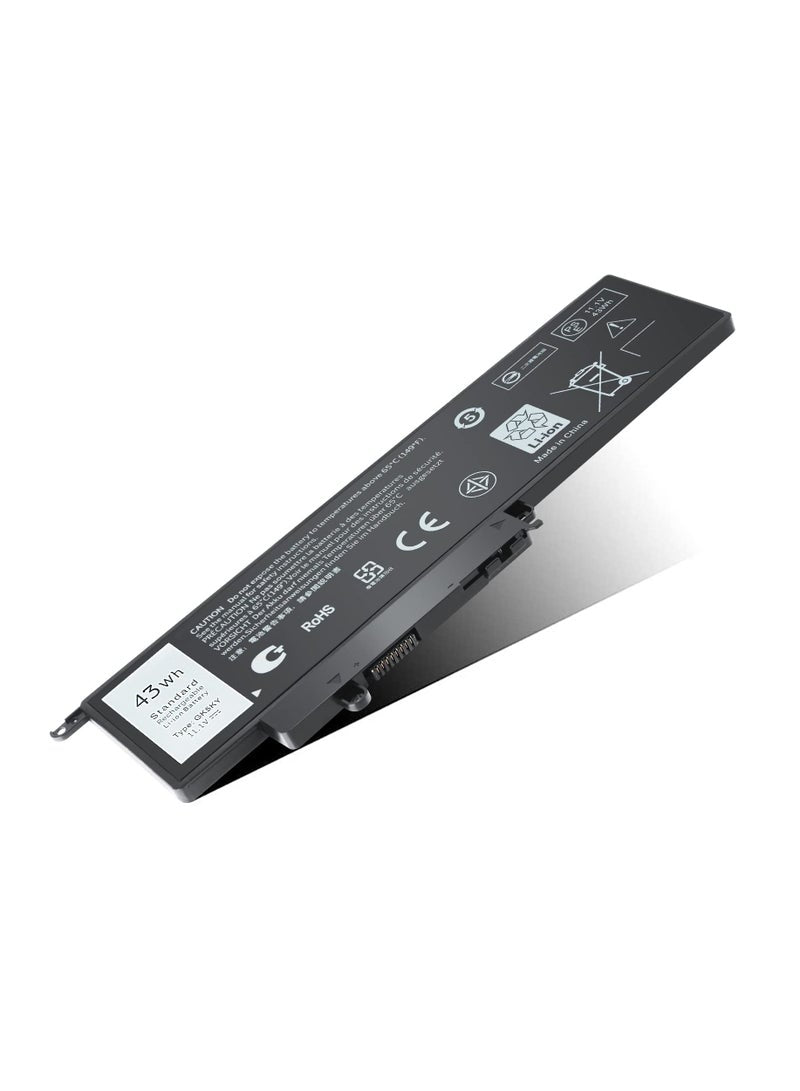 GK5KY Laptop Battery for Dell 11 3147 3148 3152 3157 13 7347 7348 7352 7353 7359 P20T Laptop 04K8YH 4K8YH RHN1C 92NCT 43Wh 11.1V 3Cell