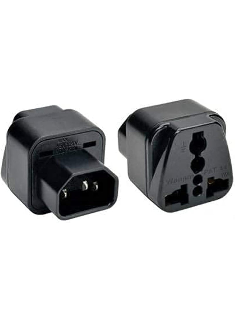 Ups C14 to Universal Female Socket Power Adapter AC Plug