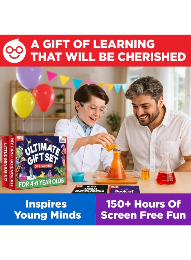Doctor Jupiter Ultimate STEM Learning Gift Set for Kids 4–6 Years – Toy Science Kit & Little Genius Kit, Educational STEM Toys for Boys & Girls