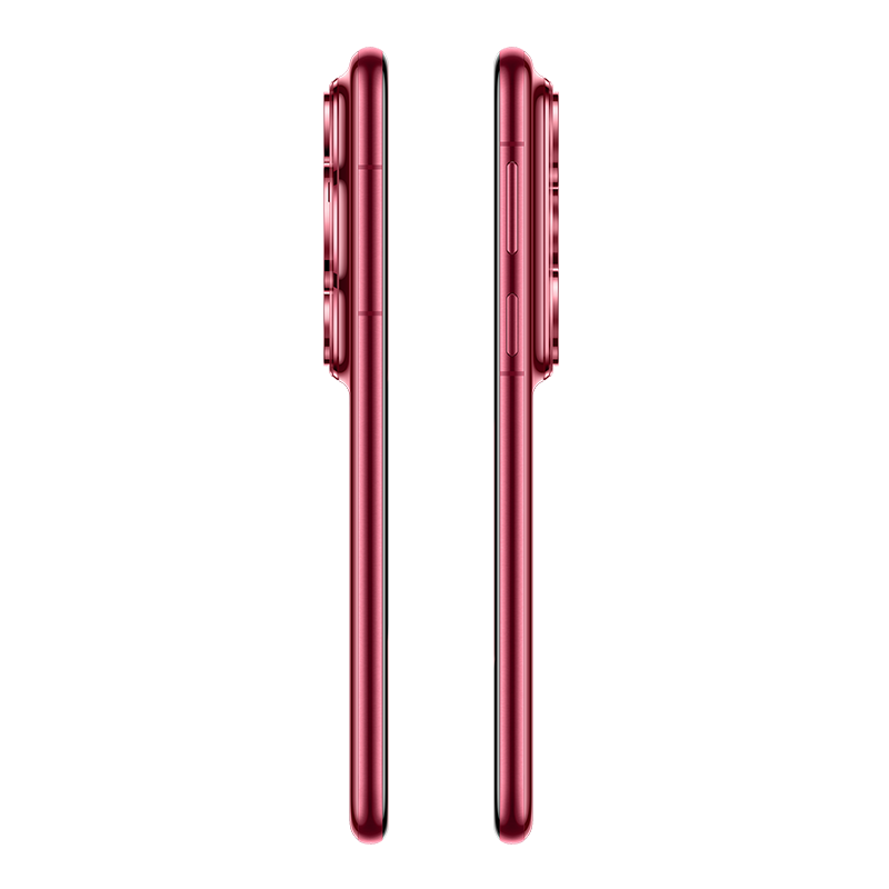 HUAWEI Pura 80 Pro slim side profile 8.3 mm thickness - Glazed Red
