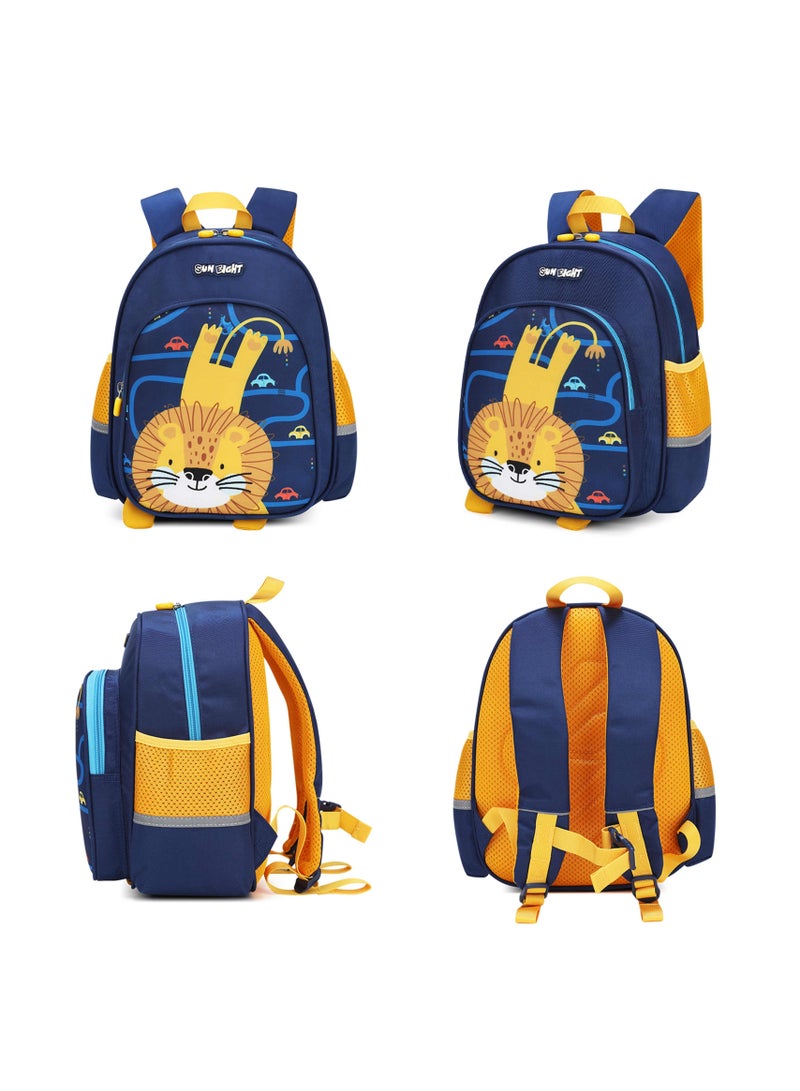 Sun Eight Premium Kids School Backpack SE22063 – Water-Resistant Polyester, Padded Straps & Back, Multi-Compartment, Unisex