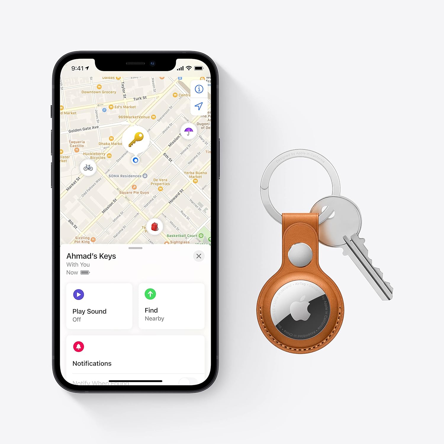 Apple AirTag - 4 packMobile AccessoriesLose your knack for losing things. AirTag is a super easy way to keep track of your stuff. Attach one to your keys, slip another in your backpack. And just like that, they’re on your radar in the Find My app, where y