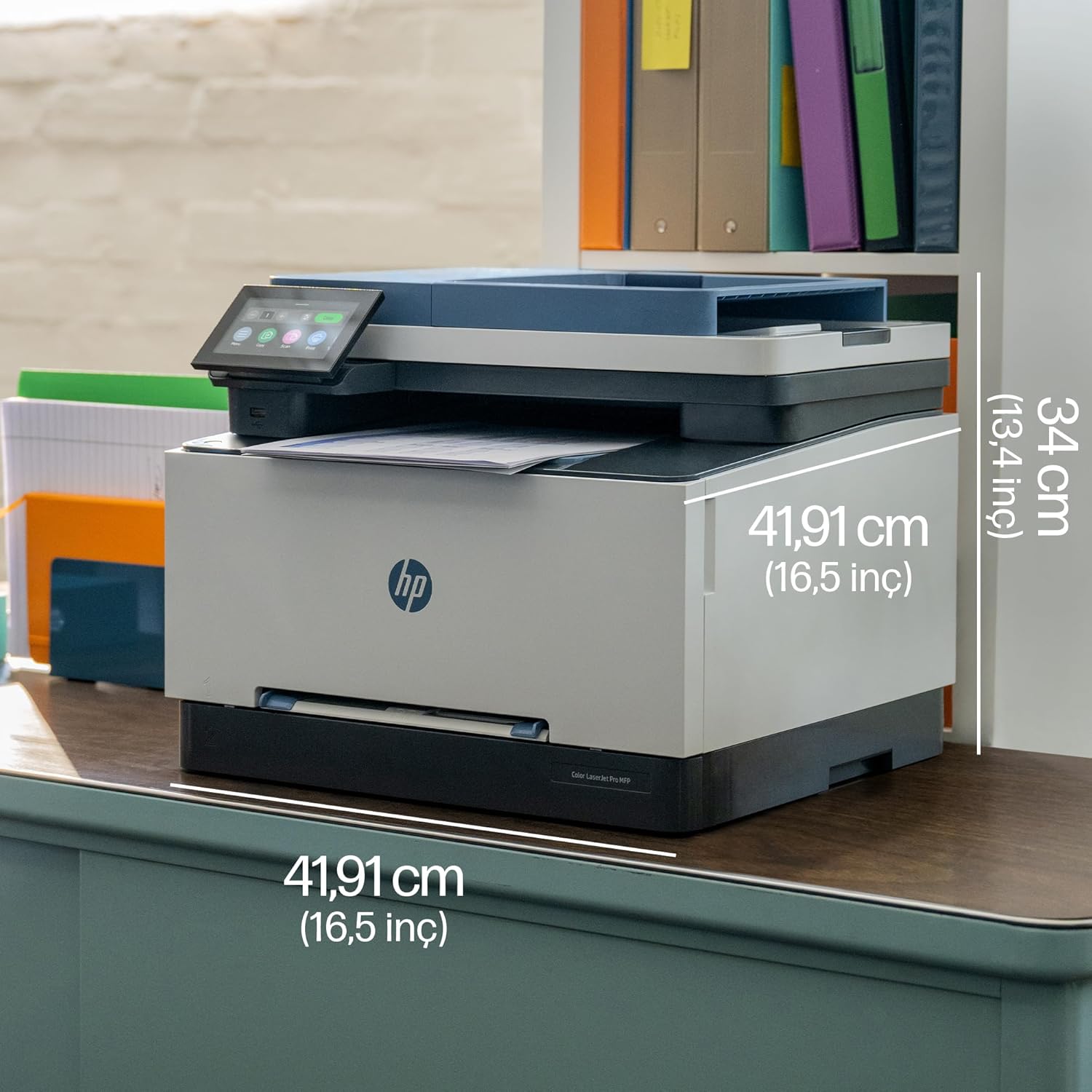 HP Color LaserJet Pro MFP 3303fdw - Wireless, Print, Scan, Copy, Fax, ADF, Automatic 2-sided printing, TouchscreenPrinters & AccessoriesUpgrade your home or office productivity with the HP Color LaserJet Pro MFP 3303fdw—a sleek, powerful all-in-one printe