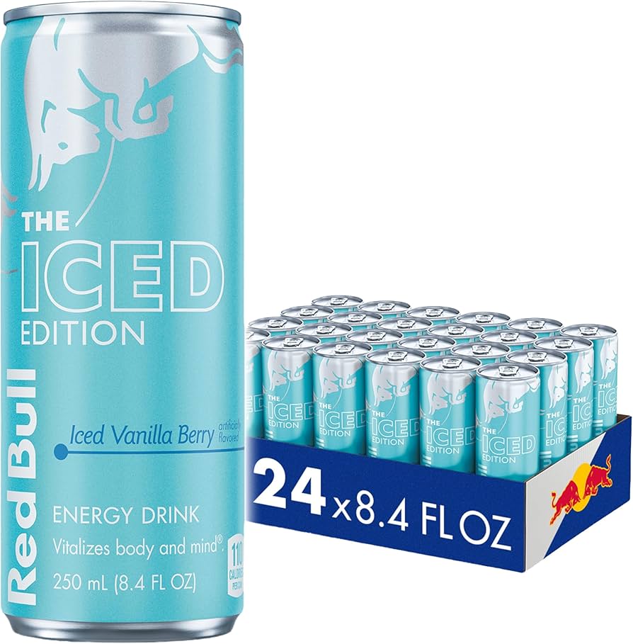 Red Bull Iced Vanilla Berry Winter Edition energy drink 250ml can – 24 pack limited seasonal edition available in UAE
