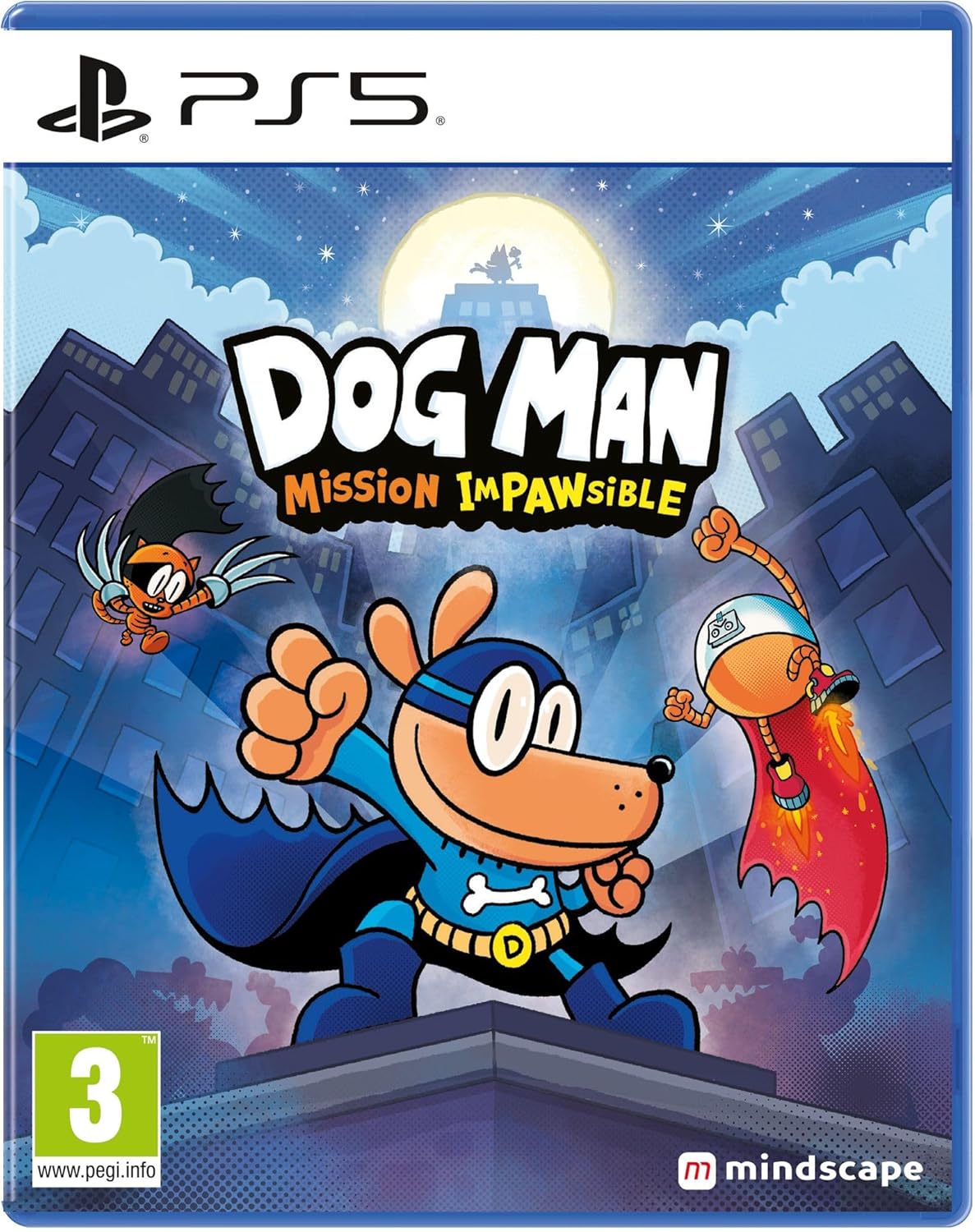 Dog Man: Mission Impawsible - PS5Video GamesJoin Dog Man and the Supa Buddies on an epic adventure! Dog Man: Mission Impawsible brings the beloved book series to life! Dive into this action-packed, humor-filled adventure. The key to the city has fallen in