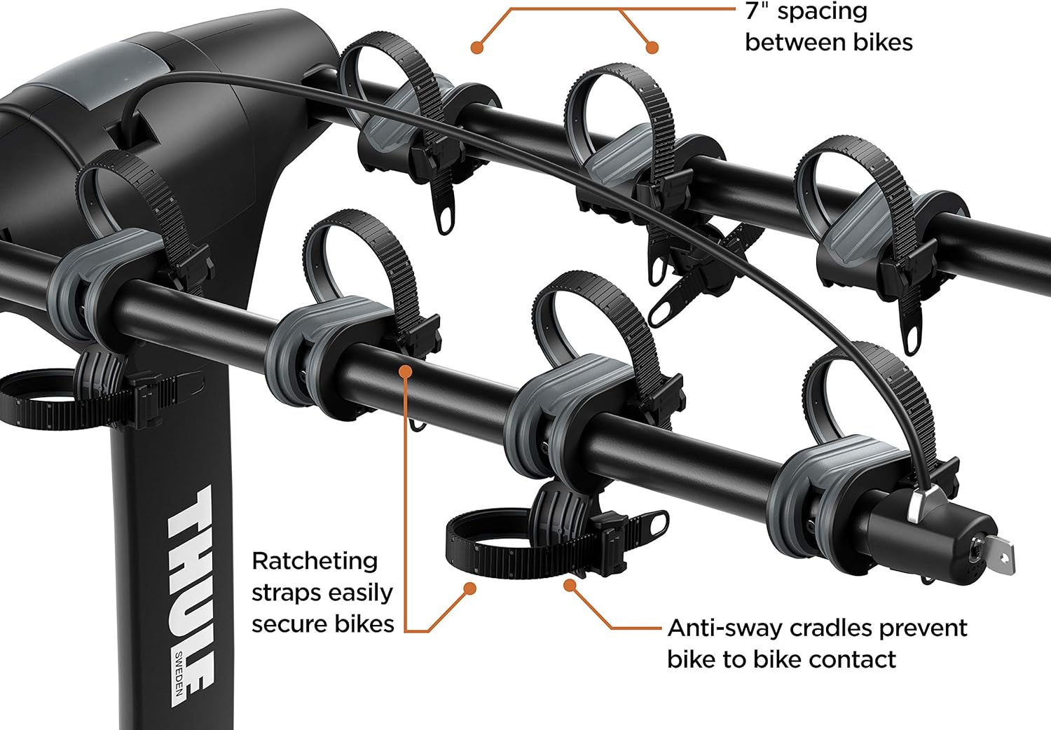 Thule Apex XT bike rack - description 